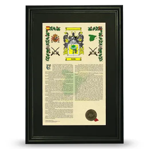 Roble Deluxe Armorial Framed - Black