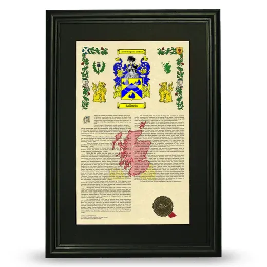 Rollocks Deluxe Armorial Framed - Black