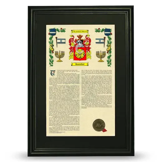 Rosenthal Deluxe Armorial Framed - Black
