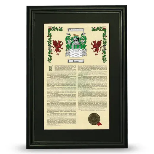 Rosser Deluxe Armorial Framed - Black