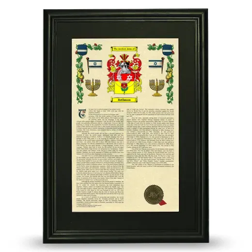 Rothman Deluxe Armorial Framed - Black