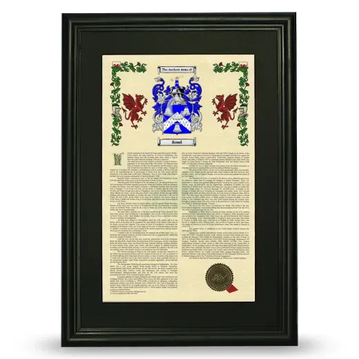 Roud Deluxe Armorial Framed - Black