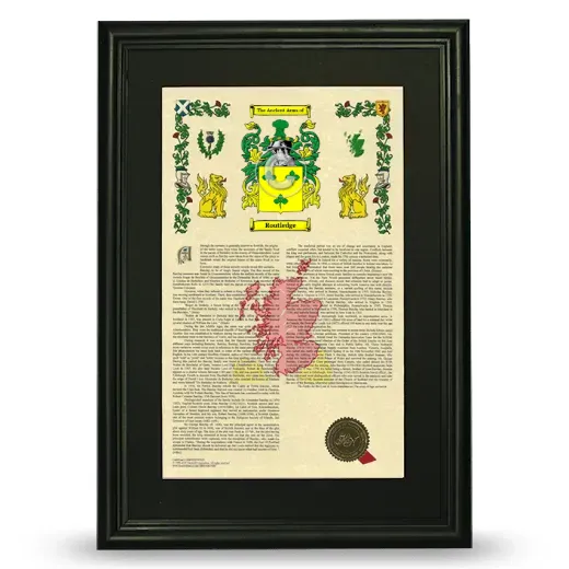 Routledge Deluxe Armorial Framed - Black