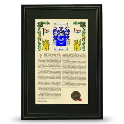 Rouyer Deluxe Armorial Framed - Black