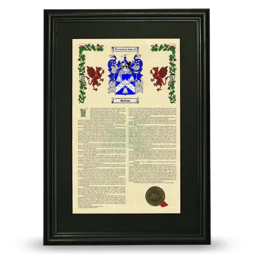 Ruttan Deluxe Armorial Framed - Black