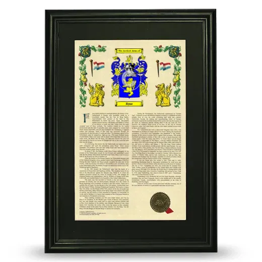 Ryne Deluxe Armorial Framed - Black