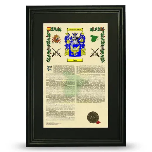 Saez Deluxe Armorial Framed - Black