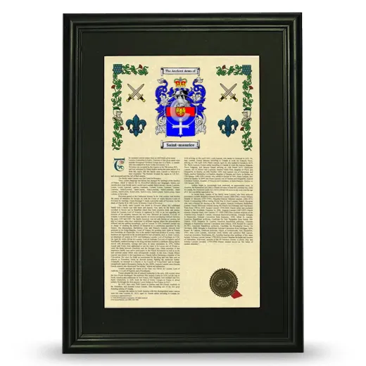 Saint-maurice Deluxe Armorial Framed - Black