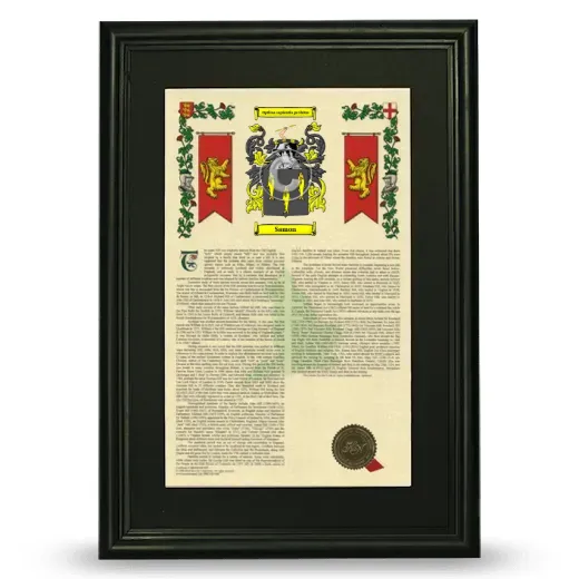 Samon Deluxe Armorial Framed - Black