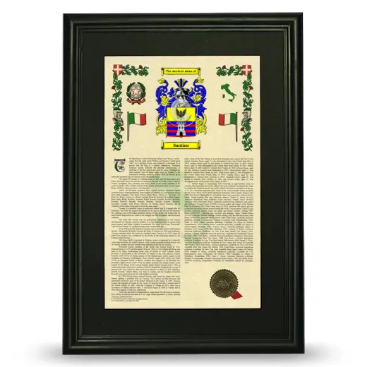Santino Deluxe Armorial Framed - Black