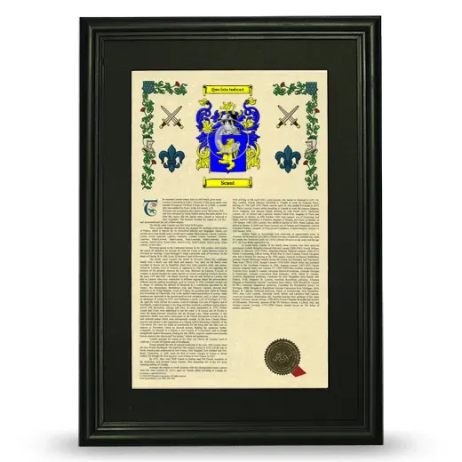 Scaut Deluxe Armorial Framed - Black