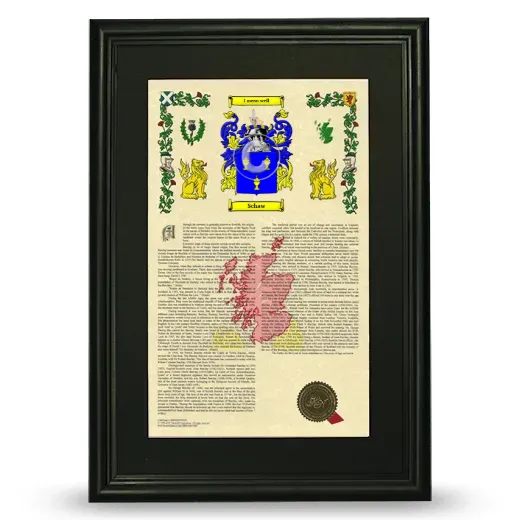 Schaw Deluxe Armorial Framed - Black