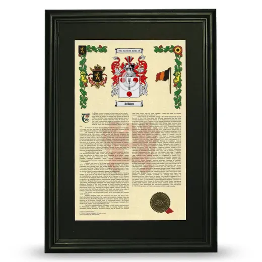 Schipp Deluxe Armorial Framed - Black