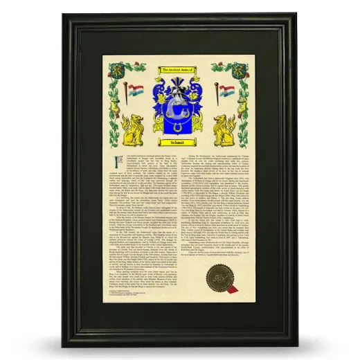 Schmit Deluxe Armorial Framed - Black