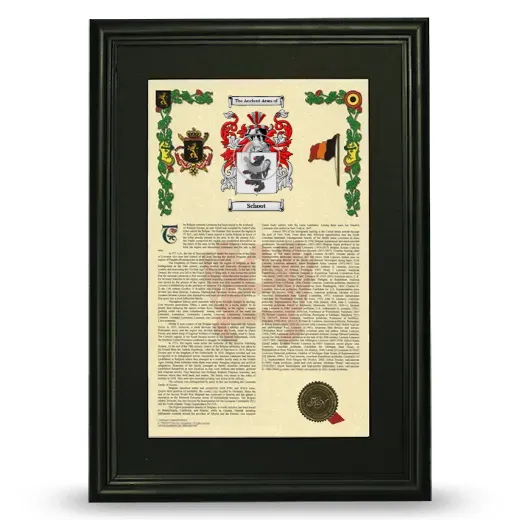 Schoot Deluxe Armorial Framed - Black