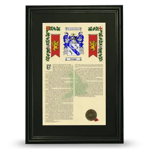 Scraggs Deluxe Armorial Framed - Black