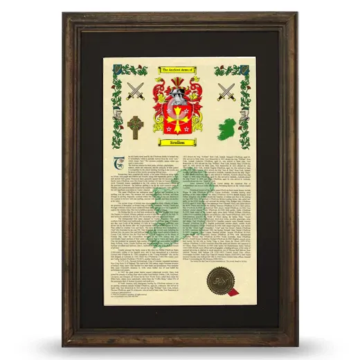Scullon Deluxe Armorial Framed - Brown