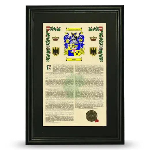 Seagr Deluxe Armorial Framed - Black
