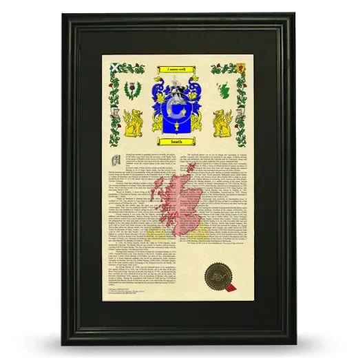 Seath Deluxe Armorial Framed - Black