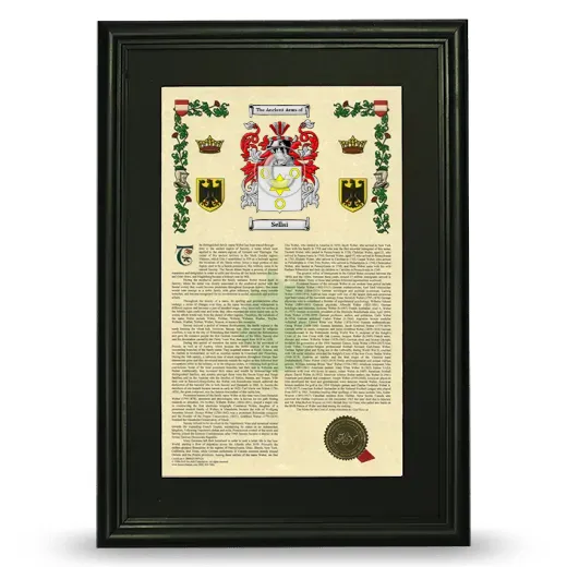 Sellai Deluxe Armorial Framed - Black