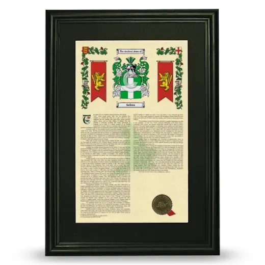 Selves Deluxe Armorial Framed - Black
