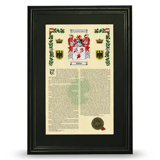 Serben Deluxe Armorial Framed - Black