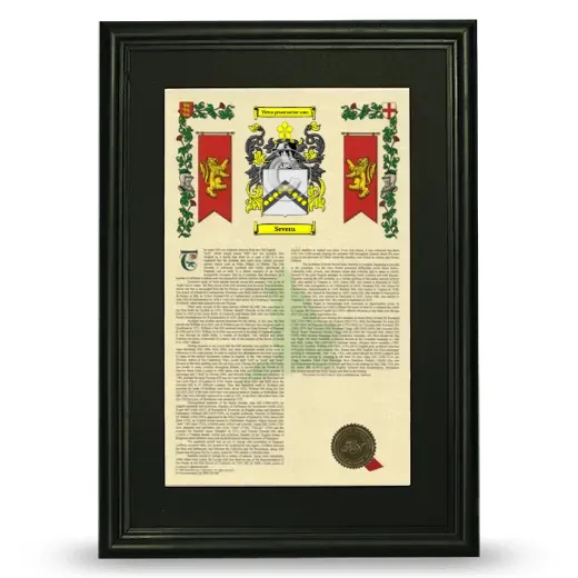 Severn Deluxe Armorial Framed - Black