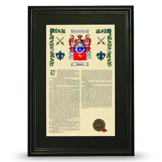 Shampu Deluxe Armorial Framed - Black