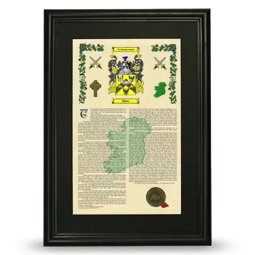 Shaw Deluxe Armorial Framed - Black