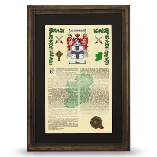 Shen Deluxe Armorial Framed - Brown