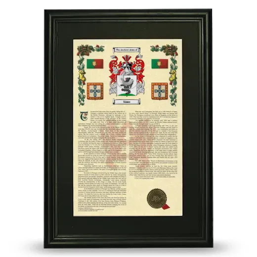 Simo Deluxe Armorial Framed - Black