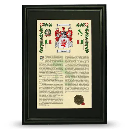 Simonel Deluxe Armorial Framed - Black