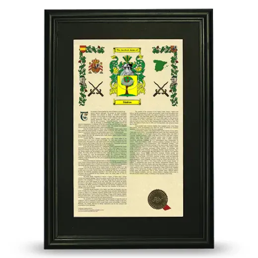 Sintos Deluxe Armorial Framed - Black