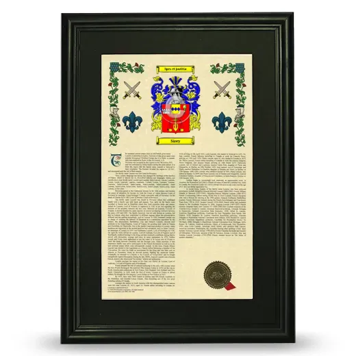 Sirey Deluxe Armorial Framed - Black