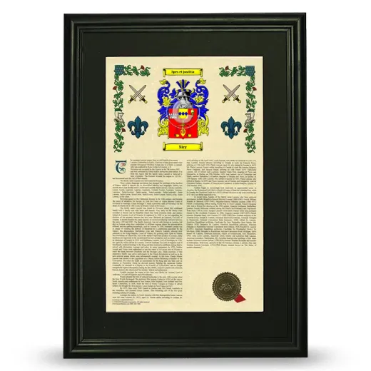 Siry Deluxe Armorial Framed - Black