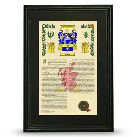 Skelton Deluxe Armorial Framed - Black