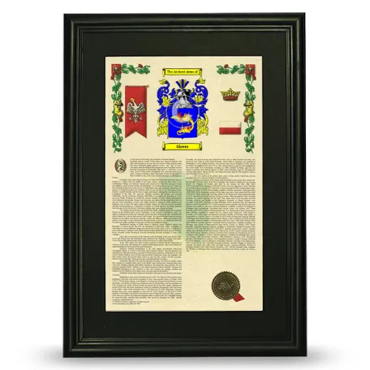 Slover Deluxe Armorial Framed - Black
