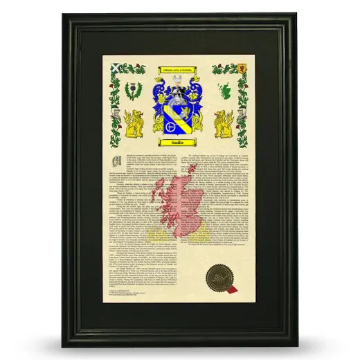 Smilie Deluxe Armorial Framed - Black