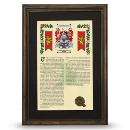 Smole Deluxe Armorial Framed - Brown
