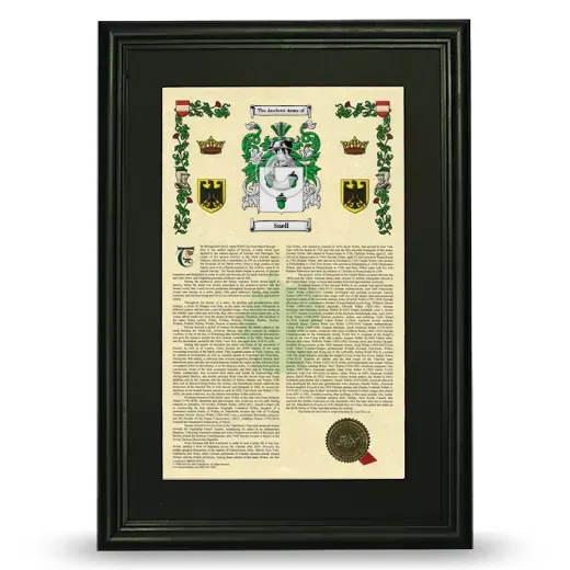 Snell Deluxe Armorial Framed - Black