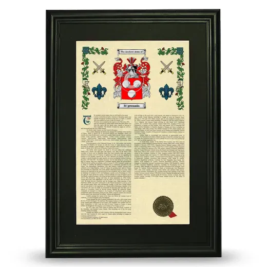 St'germain Deluxe Armorial Framed - Black