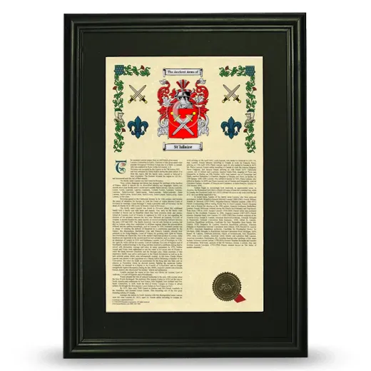 St'hilaire Deluxe Armorial Framed - Black