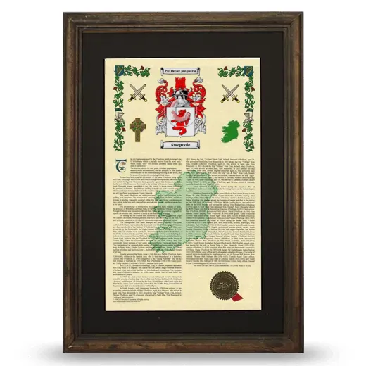 Stacpoole Deluxe Armorial Framed - Brown