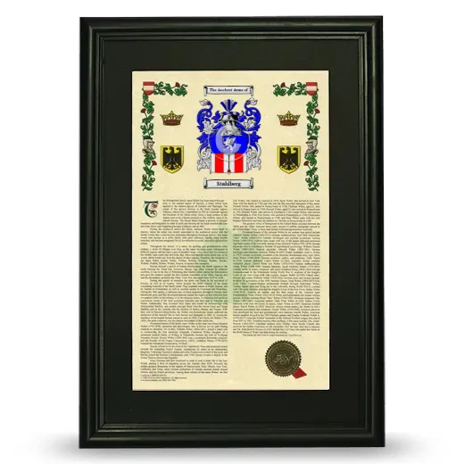 Stahlberg Deluxe Armorial Framed - Black
