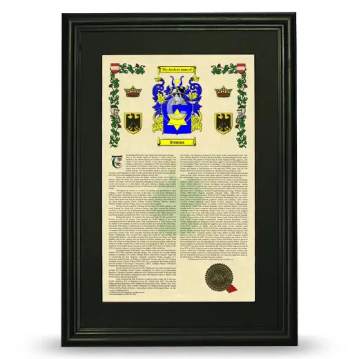Stearns Deluxe Armorial Framed - Black