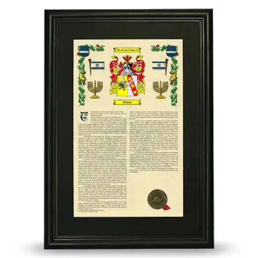 Sterns Deluxe Armorial Framed - Black