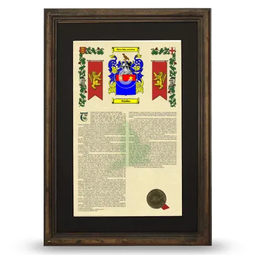 Stjohn Deluxe Armorial Framed - Brown