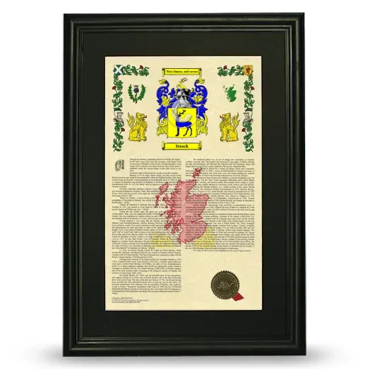 Strack Deluxe Armorial Framed - Black