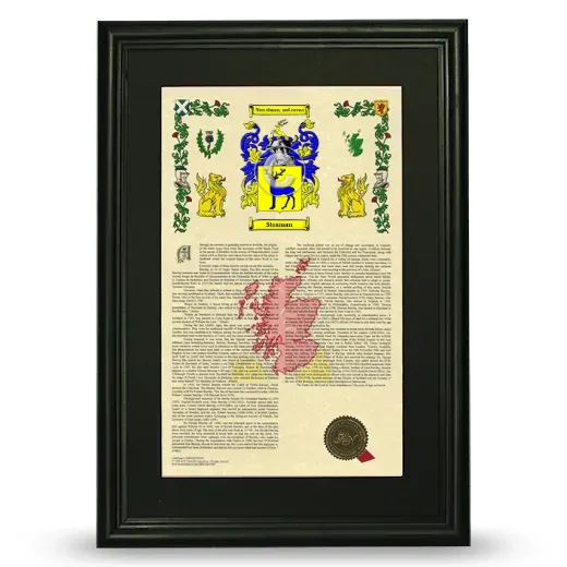 Straman Deluxe Armorial Framed - Black