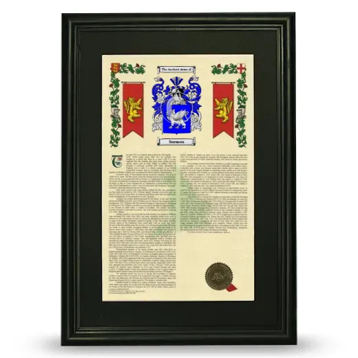 Surmon Deluxe Armorial Framed - Black
